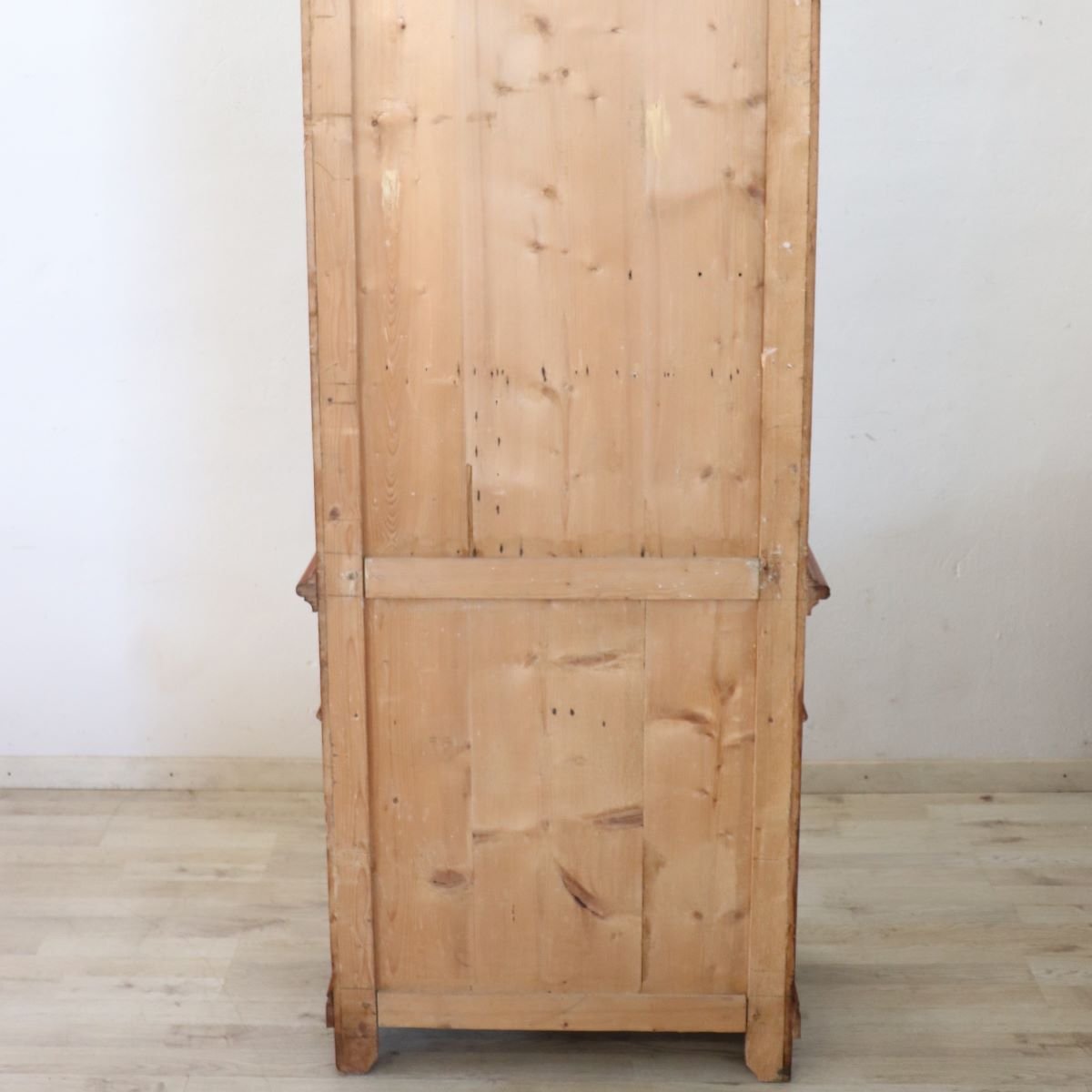 Vetrina antica in legno di larice, Italia, fine XIX secolo-photo-8