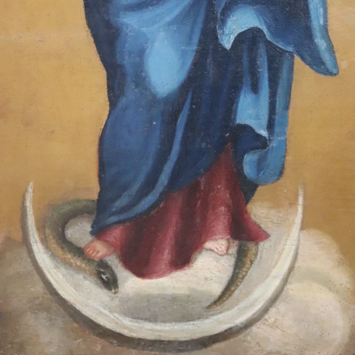Dipinto olio su tela, Immacolata Concezione, Italia, XVIII secolo-photo-1