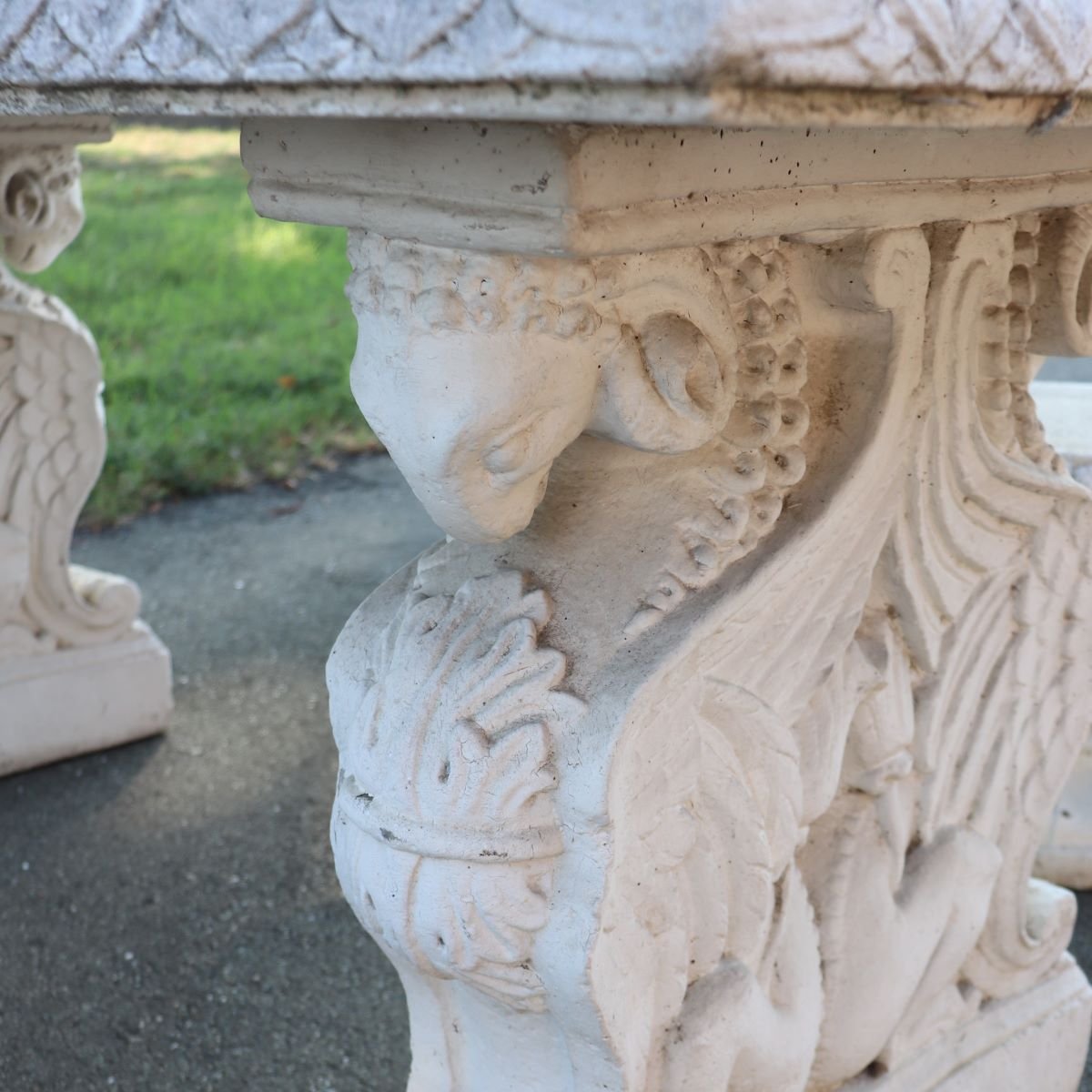 Tavolo da giardino e 4 sgabelli, Italia, inizio XX secolo-photo-4