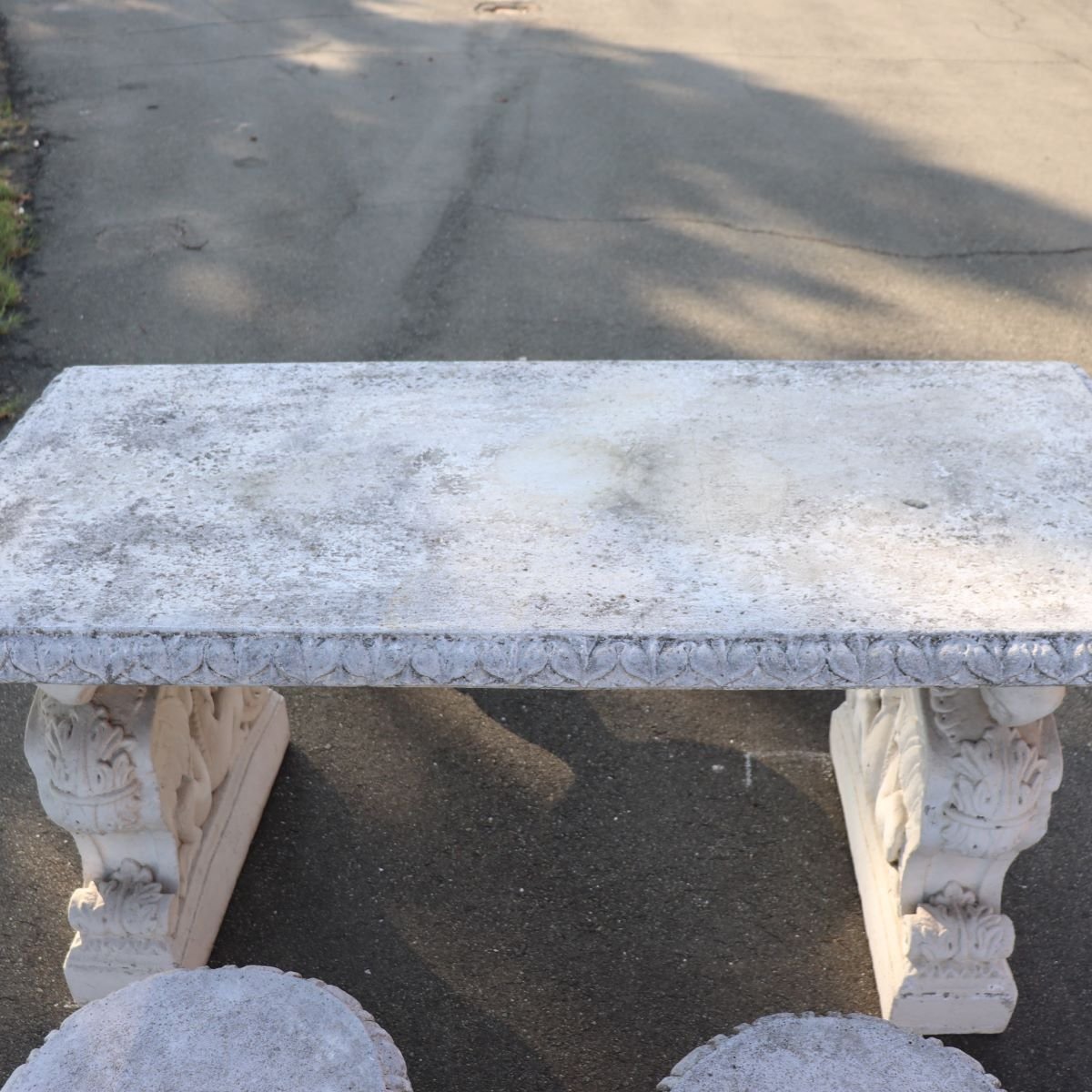 Tavolo da giardino e 4 sgabelli, Italia, inizio XX secolo-photo-4