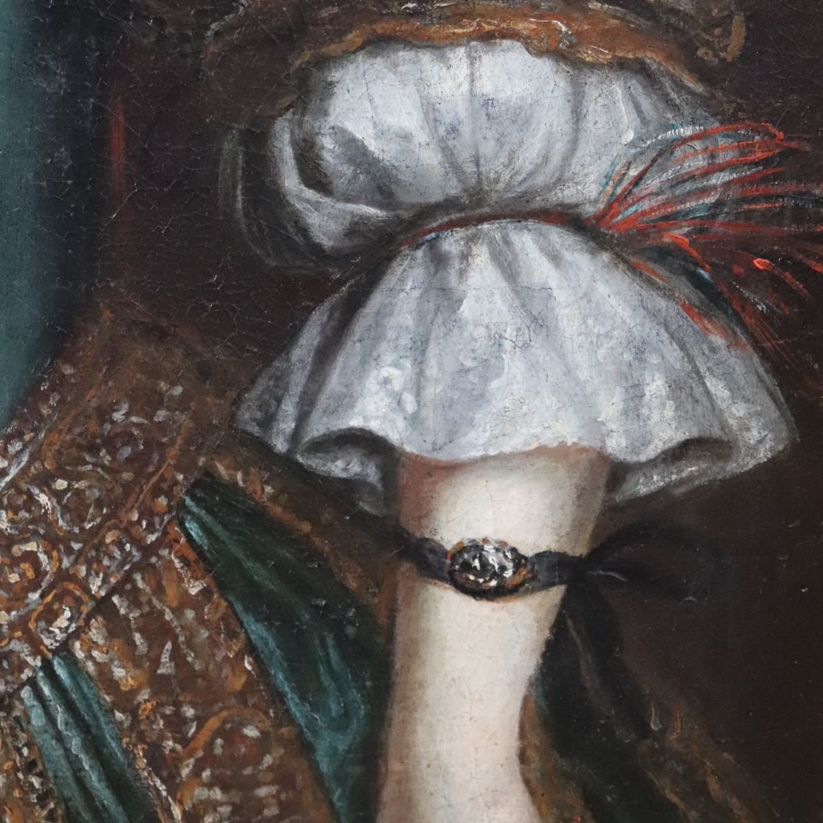 Ritratto di Anna Maria Luisa d'Orléans, Olio su Tela, XVII Secolo-photo-3