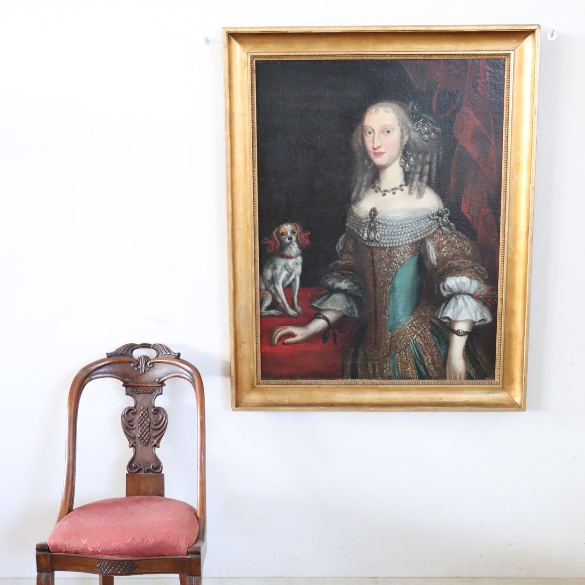 Ritratto di Anna Maria Luisa d'Orléans, Olio su Tela, XVII Secolo-photo-4