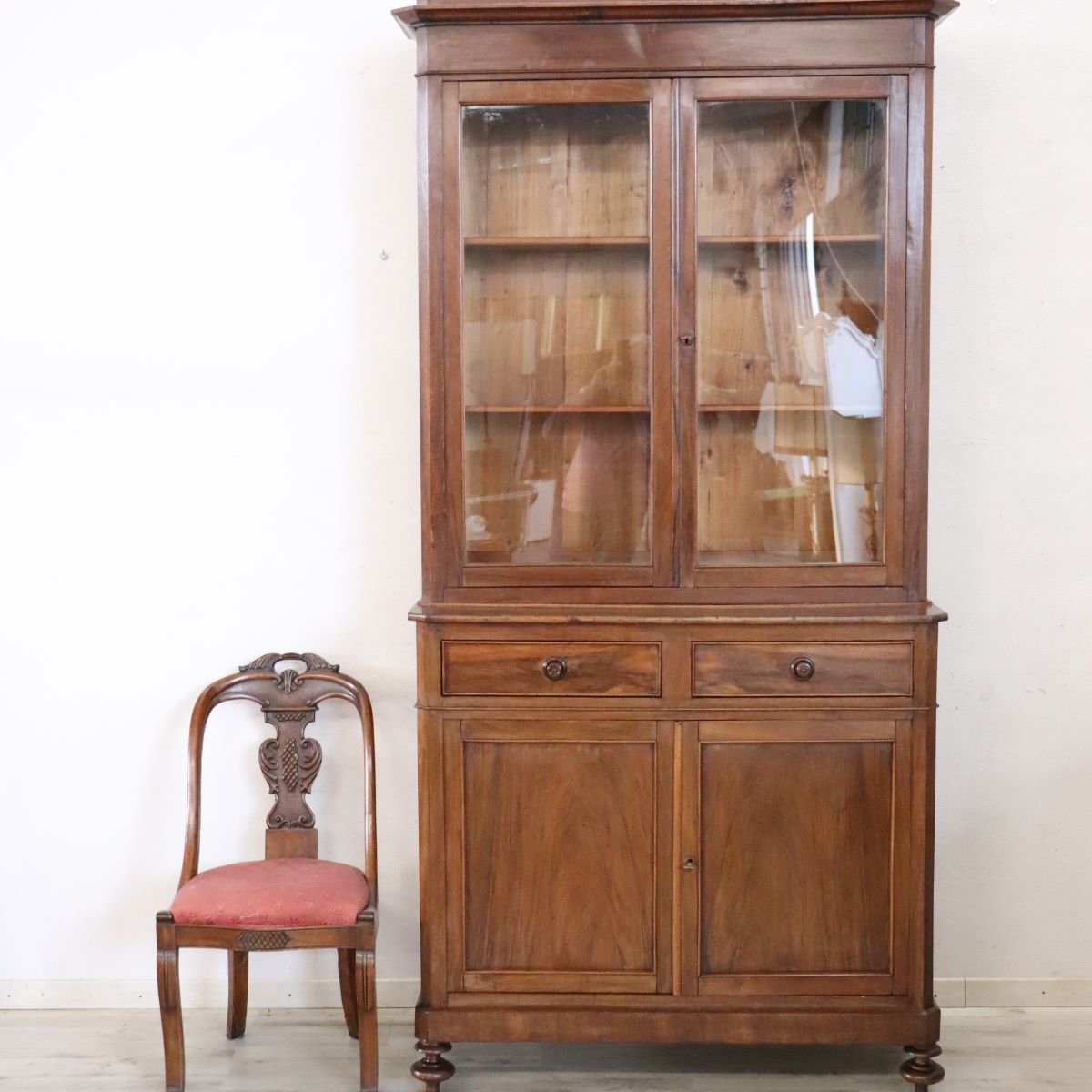 Credenza con vetrina, Italia Metà XIX secolo-photo-1