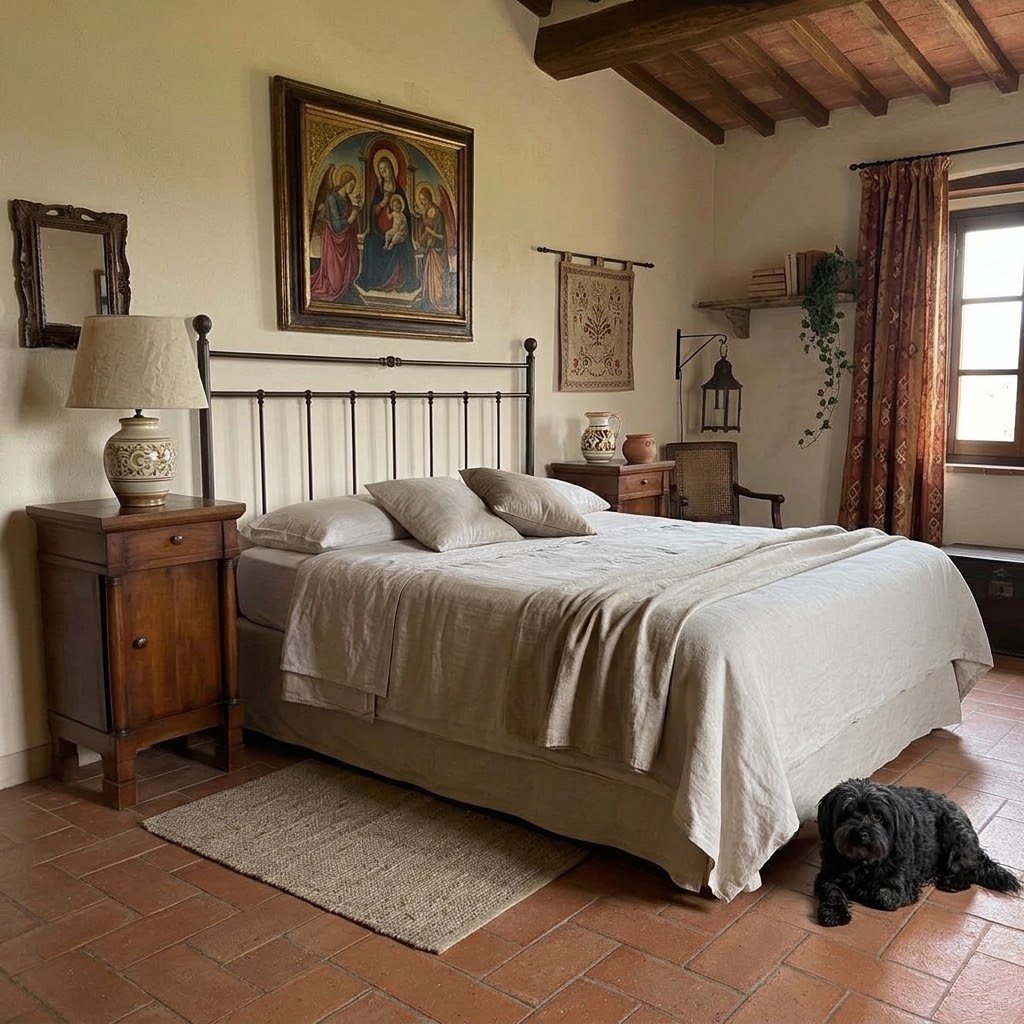 Coppia di comodini antichi in noce massello, Italia inizio XIX secolo-photo-2