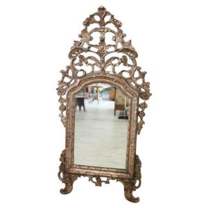 Specchio da parete in legno intagliato XVIII secolo