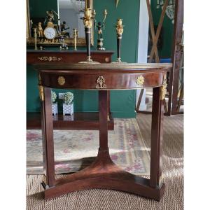 P.marcion, Stamped Gueridon Table From The Empire-consulate Period. 