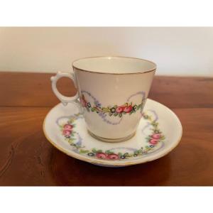 Ancienne Tasse En Porcelaine De Paris Ancien Début Du XIX ème Siècle Collection Vitrine
