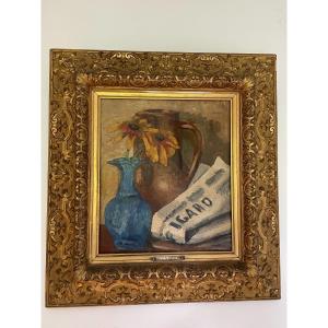 Old Painting: Still Life Attributed To Abel Faivre; Beginning XX Eme Century Hsp