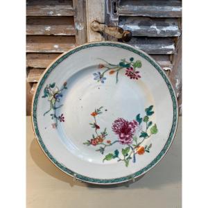 Old Chinese Porcelain Plate Compagnie Des Indes XVIIIth Century Famille Verte 2