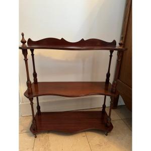 Old Mahogany Wall Shelf Circa 1900 Art Nouveau