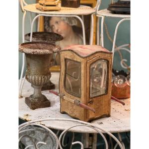 Old Sedan Chair Forming Showcase 19th Century Period Called Sedan Chair