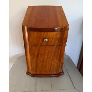 Old Cutlery Or Bottle Box End Of The 19th Early 20th Century In Fruit Wood Box