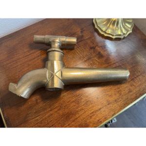 Antique And Large 19th Century Bronze Fountain Tap