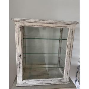 Old Small Shop Window To Be Installed In Wood, Re-encased, Early 20th Century, Glazed 