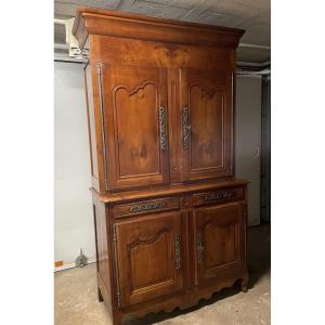 Antique Two-body Fruitwood Sideboard, Early 19th Century 