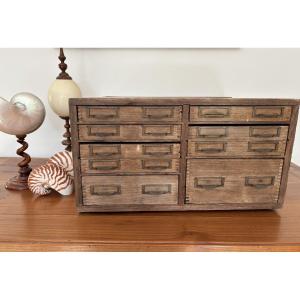 Old Trade Furniture, Layette, Cabinet With Drawers Circa 1920 Small Storage Unit 