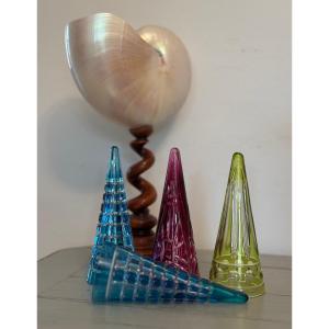 Set Of 4 Saint Louis Colombine Crystal Drinking Glasses