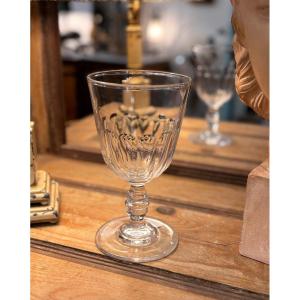 Antique And Large Norman Wedding Glass, Crystal, 19th Century Normandy 