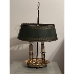 Antique Two-light Bouillotte Lamp, Early 20th Century, Empire Style