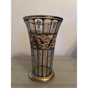Former Dlg Julius Muhlhaus Vase, Bohemian Glass, Haida, 1910, Era Daum
