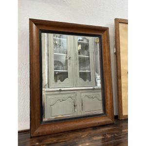 Antique Small Rectangular Mirror, Charles X, 19th Century
