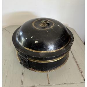 Antique Painted Tin Spice Box, 19th Century Probably England
