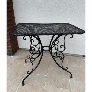Antique Wrought Iron Garden Or Display Table Circa 1900 Gueridon