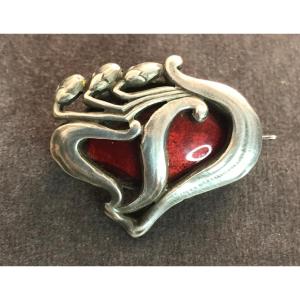 Silver Lily Of The Valley Brooch