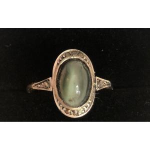 Old Ring / Silver / Cat's Eye