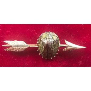 Broche Scarabée 