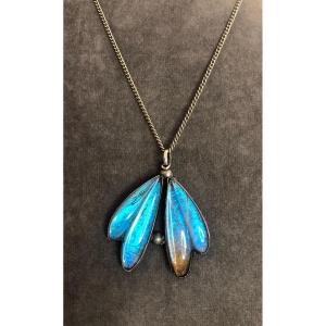 Pendentif Art-nouveau Ailes  de Papillon 