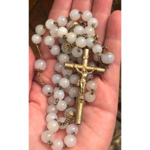 Silver/opaline Rosary 