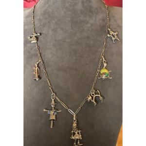 Silver Charms Necklace