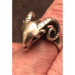 Aries Silver Ring