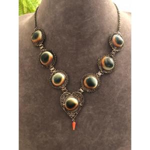 Silver Necklace / Opercula