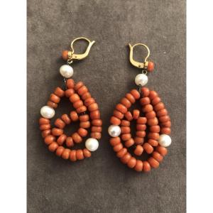 Coral Earrings