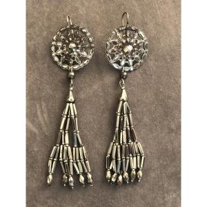 Early 19th Century Earrings / Steel