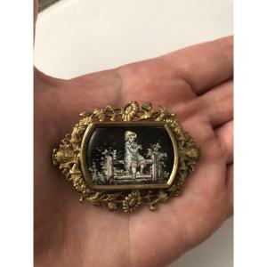 Enameled Brooch