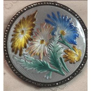 Art Deco Enamelled Brooch 