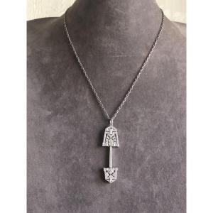 Silver / Rhinestone Pendant 