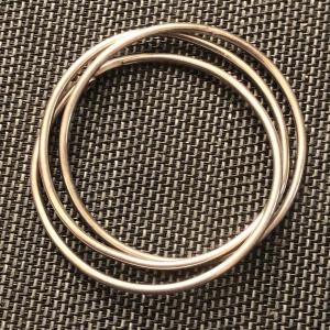 Intertwined Silver Bracelets 