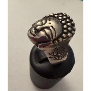 Silver Buddha Ring 