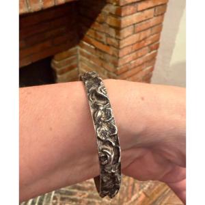 Silver Art Nouveau Bracelet 