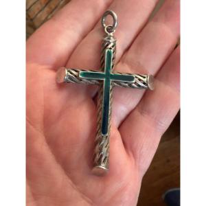 Silver/enamel Cross
