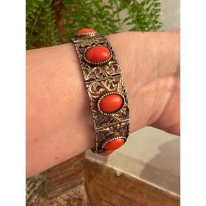 Bracelet Vermeil /corail