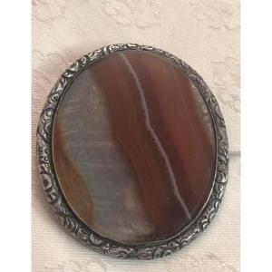 Agate Brooch