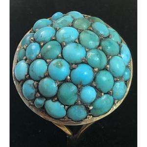 Gold/turquoise Ring