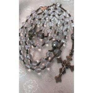 Crystal And Vermeil Rosary
