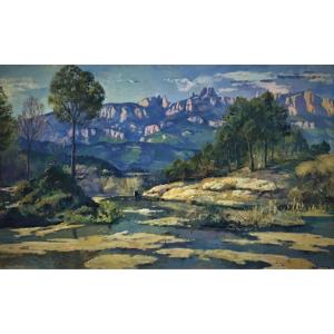 Isidre Odena I Daura (1910-2008) - The Mountains Of Montserrat