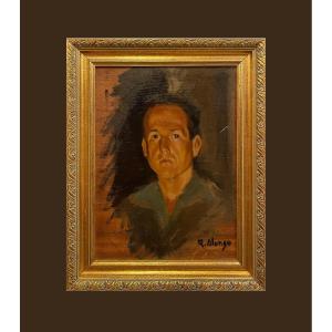 Spanish School (1930s) - Enygmatic Portrait